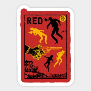 RED Cowboy Sticker